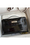 Hermes Kelly Pochette Handmade Bag In Black Shiny Alligator Leather  Replica