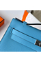 Hermes Kelly Pochette Handmade Bag In Blue du Nord Epsom Calfskin  Replica