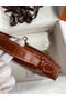 Hermes Kelly Pochette Handmade Bag In Gold Matte Alligator Leather  Replica