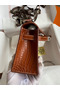 Hermes Kelly Pochette Handmade Bag In Gold Matte Alligator Leather  Replica