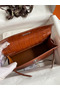 Hermes Kelly Pochette Handmade Bag In Gold Matte Alligator Leather  Replica
