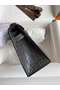 Hermes Kelly Pochette Handmade Bag In Graphite Matte Alligator Leather  Replica