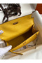 Hermes Kelly Pochette Handmade Bag In Jaune Ambre Ostrich Leather  Replica