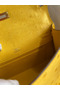 Hermes Kelly Pochette Handmade Bag In Jaune Ambre Ostrich Leather  Replica