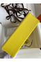 Hermes Kelly Pochette Handmade Bag In Lime Epsom Calfskin  Replica