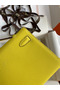 Hermes Kelly Pochette Handmade Bag In Lime Epsom Calfskin  Replica