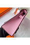 Hermes Kelly Pochette Handmade Bag In Mauve Sylvestre Epsom Calfskin  Replica