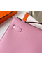 Hermes Kelly Pochette Handmade Bag In Mauve Sylvestre Epsom Calfskin  Replica