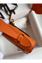 Hermes Kelly Pochette Handmade Bag In Orange Epsom Calfskin  Replica
