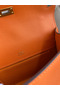 Hermes Kelly Pochette Handmade Bag In Orange Epsom Calfskin  Replica