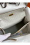 Hermes Kelly Pochette Handmade Bag In Pearl Grey Ostrich Leather  Replica