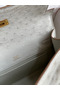 Hermes Kelly Pochette Handmade Bag In Pearl Grey Ostrich Leather  Replica