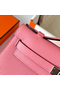 Hermes Kelly Pochette Handmade Bag In Rose Confetti Epsom Calfskin  Replica