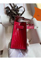 Hermes Kelly Pochette Handmade Bag In Rose Extreme Shiny Alligator Leather  Replica