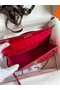 Hermes Kelly Pochette Handmade Bag In Rose Extreme Shiny Alligator Leather  Replica