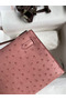 Hermes Kelly Pochette Handmade Bag In Terre Cuite Ostrich Leather  Replica