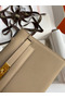 Hermes Kelly Pochette Handmade Bag In Trench Epsom Calfskin  Replica