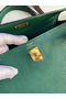 Hermes Kelly Retourne 25 Handmade Bag In Blue Paon Clemence Leather  Replica