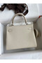 Hermes Kelly Retourne 25 Handmade Bag In Craie Clemence Leather  Replica