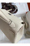 Hermes Kelly Retourne 25 Handmade Bag In Craie Clemence Leather  Replica