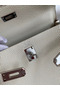 Hermes Kelly Retourne 25 Handmade Bag In Craie Clemence Leather  Replica