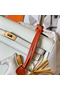 Hermes Kelly Retourne 25 Handmade Bag In Craie Swift Calfskin  Replica