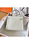 Hermes Kelly Retourne 25 Handmade Bag In Craie Swift Calfskin  Replica