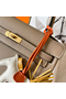 Hermes Kelly Retourne 25 Handmade Bag In Grey Swift Calfskin  Replica