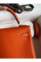Hermes Kelly Retourne 25 Handmade Bag In Orange Clemence Leather  Replica