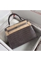 Hermes Kelly Retourne 25 Handmade Bag In Taupe Crocodile Niloticus Shiny Skin  Replica
