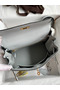 Hermes Kelly Retourne 28 Handmade Bag In Blue Glacier Clemence Leather  Replica