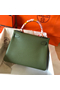 Hermes Kelly Retourne 28 Handmade Bag In Canopee Clemence Leather  Replica