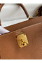 Hermes Kelly Retourne 28 Handmade Bag In Gold Clemence Leather  Replica