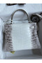 Hermes Kelly Retourne 28 Handmade Bag In Himalaya Crocodile Niloticus Skin  Replica