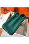 Hermes Kelly Retourne 28 Handmade Bag In Malachite Clemence Leather  Replica