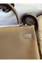 Hermes Kelly Retourne 32 Handmade Bag In Taupe Clemence Leather  Replica