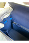 Hermes Kelly Sellier 25 Bicolor Bag in Blue Saphir and Blue France Epsom Calfskin  Replica
