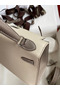 Hermes Kelly Sellier 25 Bicolor Bag in Craie and Gris Asphalt Epsom Calfskin  Replica