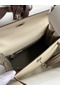 Hermes Kelly Sellier 25 Bicolor Bag in Craie and Gris Asphalt Epsom Calfskin  Replica