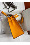 Hermes Kelly Sellier 25 Bicolor Bag in Craie and Yellow Epsom Calfskin  Replica