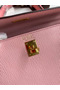 Hermes Kelly Sellier 25 Bicolor Bag in Rose Confetti and Lipstick Mysore Goatskin  Replica