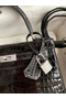 Hermes Kelly Sellier 25 Diamond Bag In Black Crocodile Niloticus Shiny Skin  Replica