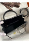 Hermes Kelly Sellier 25 Diamond Bag In Black Crocodile Niloticus Shiny Skin  Replica