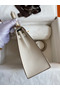 Hermes Kelly Sellier 25 Handmade Bag In Craie Epsom Calfskin  Replica