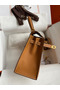Hermes Kelly Sellier 25 Handmade Bag In Gold Epsom Calfskin  Replica