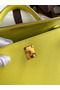 Hermes Kelly Sellier 25 Handmade Bag In Lime Epsom Calfskin  Replica