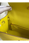 Hermes Kelly Sellier 25 Handmade Bag In Lime Epsom Calfskin  Replica