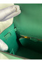 Hermes Kelly Sellier 25 Handmade Bag In Malachite Epsom Calfskin  Replica