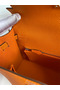 Hermes Kelly Sellier 25 Handmade Bag In Orange Epsom Calfskin  Replica