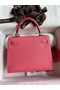 Hermes Kelly Sellier 25 Handmade Bag In Rose Lipstick Mysore Goatskin  Replica